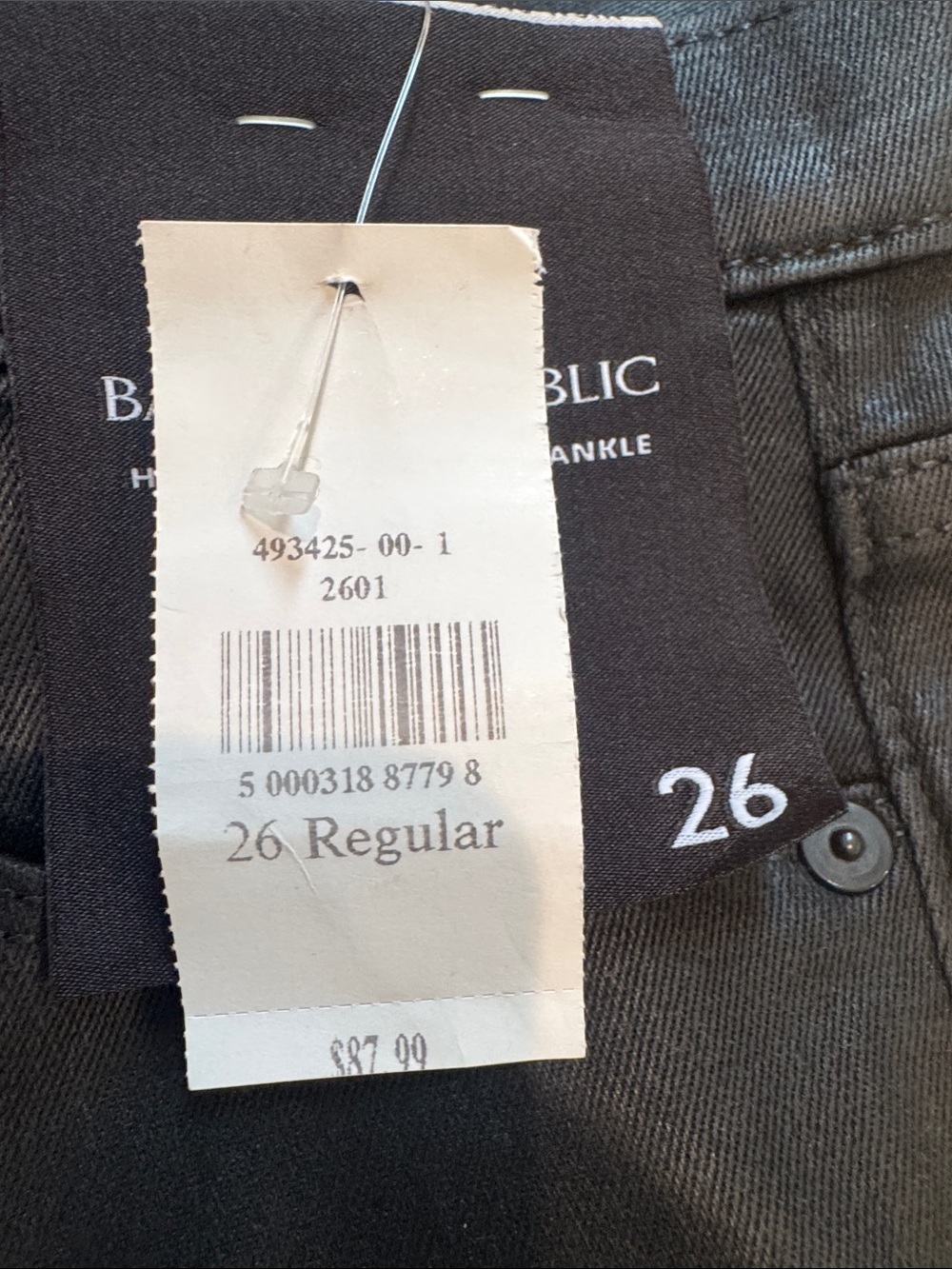 Banana Republic Black Coated Skinny Jeans NWT - Picture 7 of 7